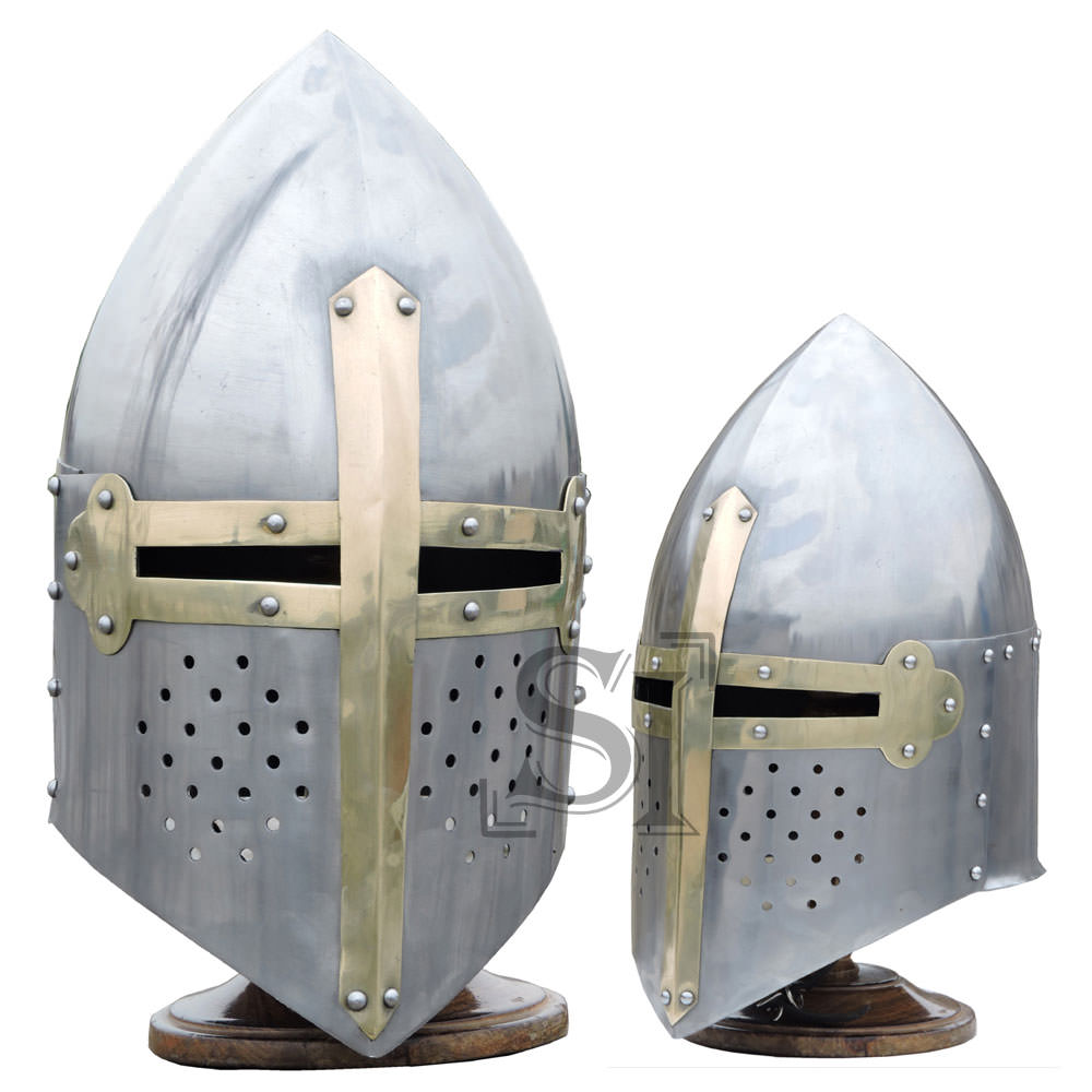 Medieval 16G Knights Sugarloaf Helmet With Stand
