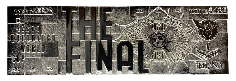 Harry Potter - Limited Edition .999 Silver Plated Replica Quidditch World Cup Ticket