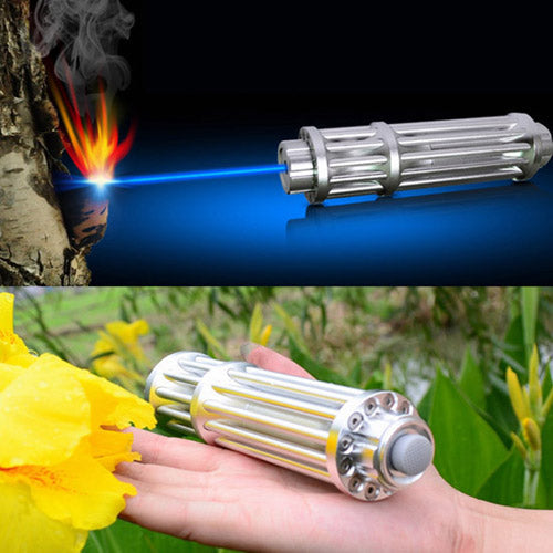 GS258-Blue Gatling Burning Laser Pointer Adjustable Visible Beam Dot Light