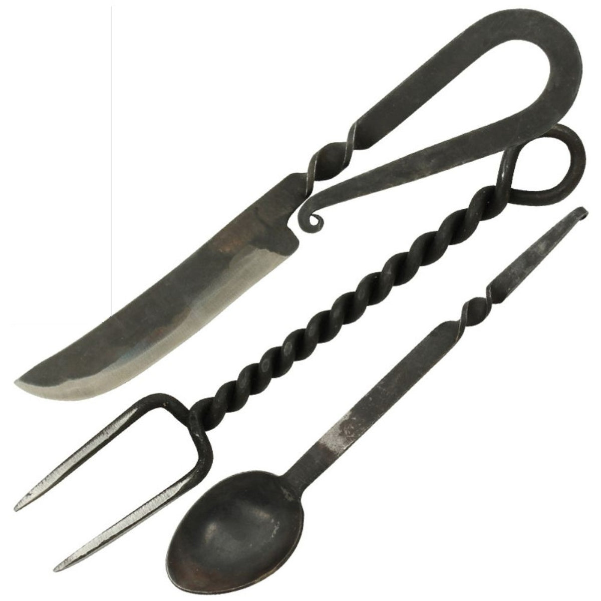 Medieval Hand Forged 3 Pc Cutlery Set - TOPHATTER'S ARMORY DEALS
