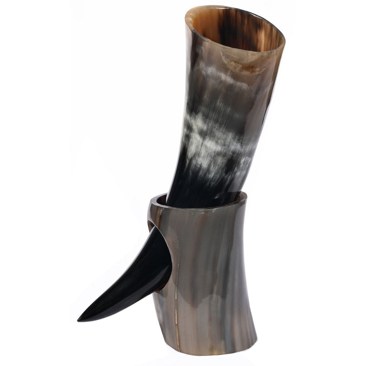 Medieval Viking Drinking Horn With Stand - TOPHATTER'S ARMORY DEALS