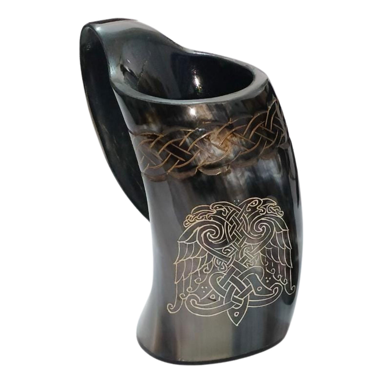 Authentic Medieval Viking Drinking Horn Tankard - TOPHATTER'S ARMORY DEALS