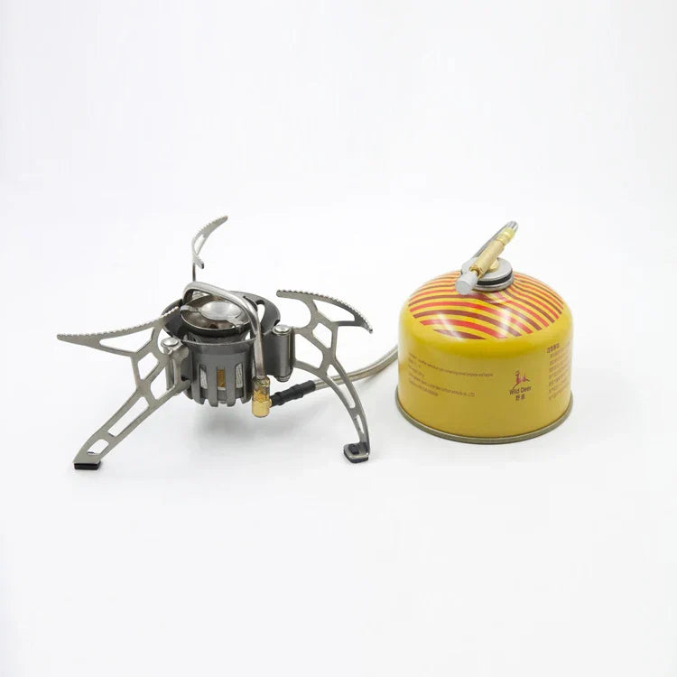 1000ml Dual-Fuel Gasoline Gas Stove Silver
