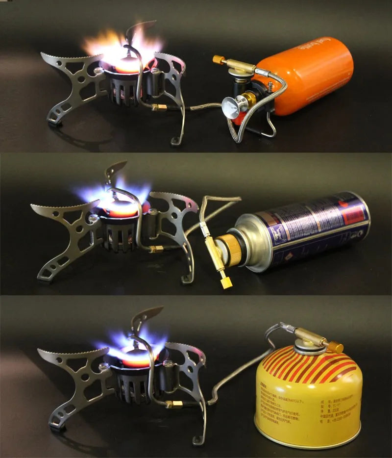 Multi-Oil Gas Portable Camping Stove Grey