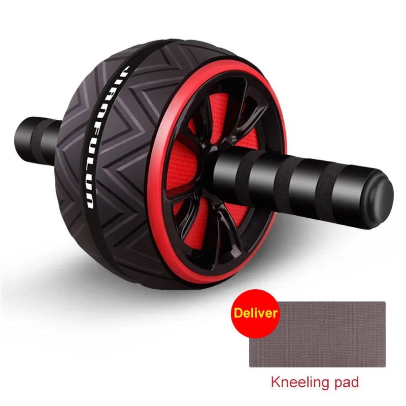 Roller Big Abdominal Wheel Roller Stretch Trainer with Mat