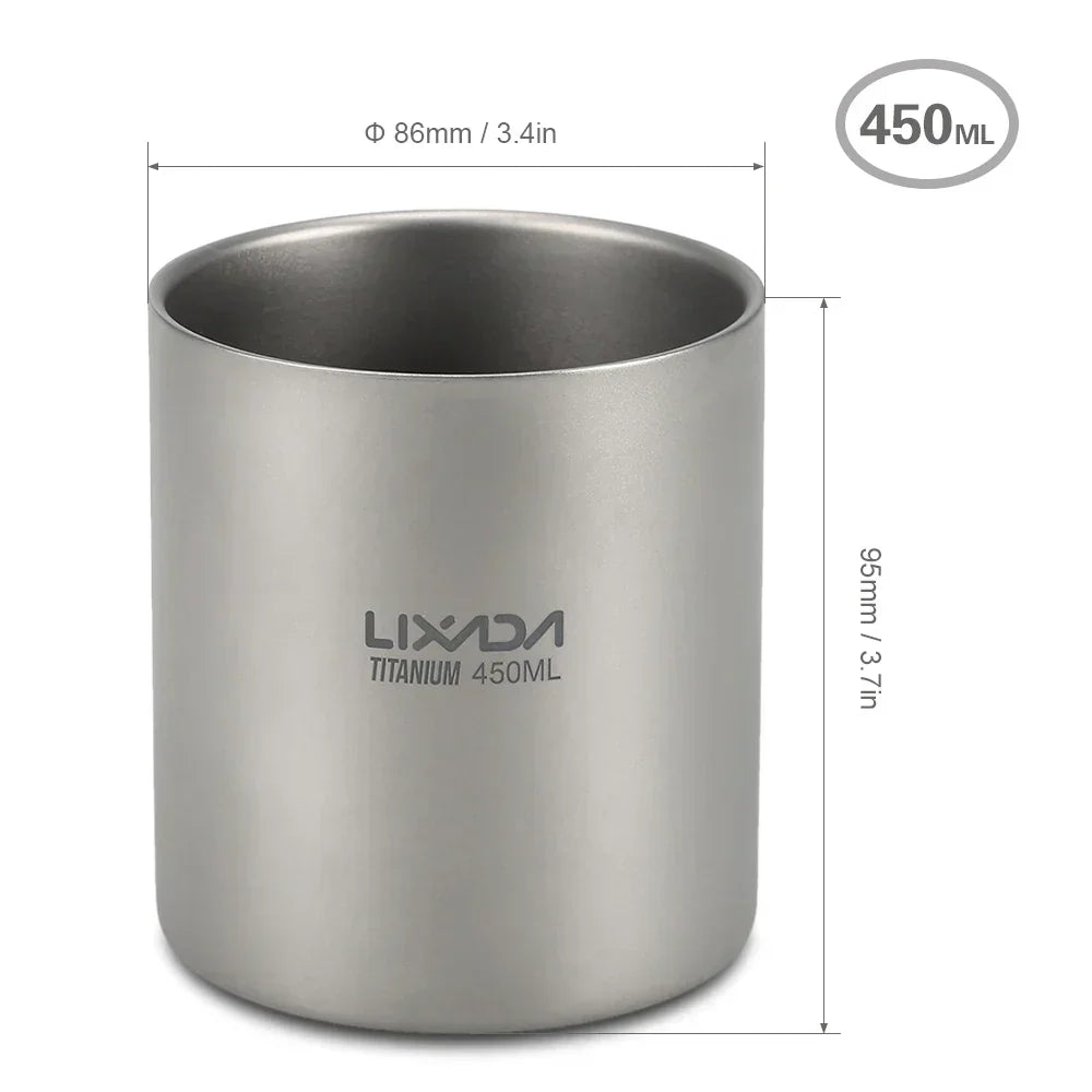 450ml Titanium Double Wall