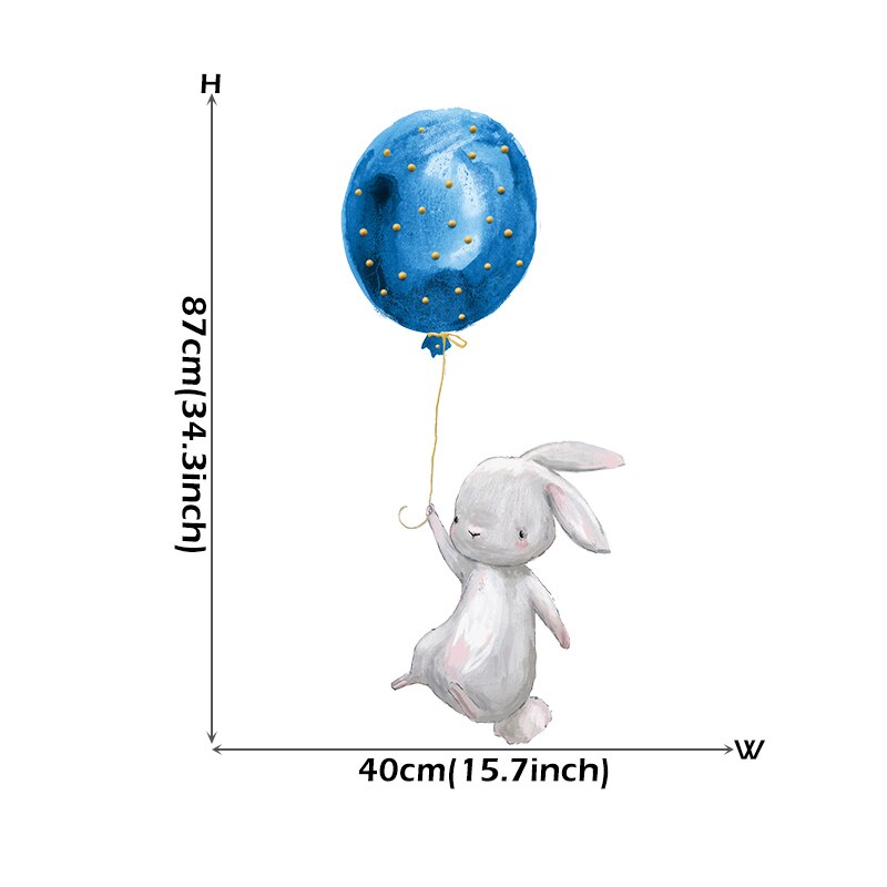 Baby Room Cute Ballet Bunny Wall Stickers