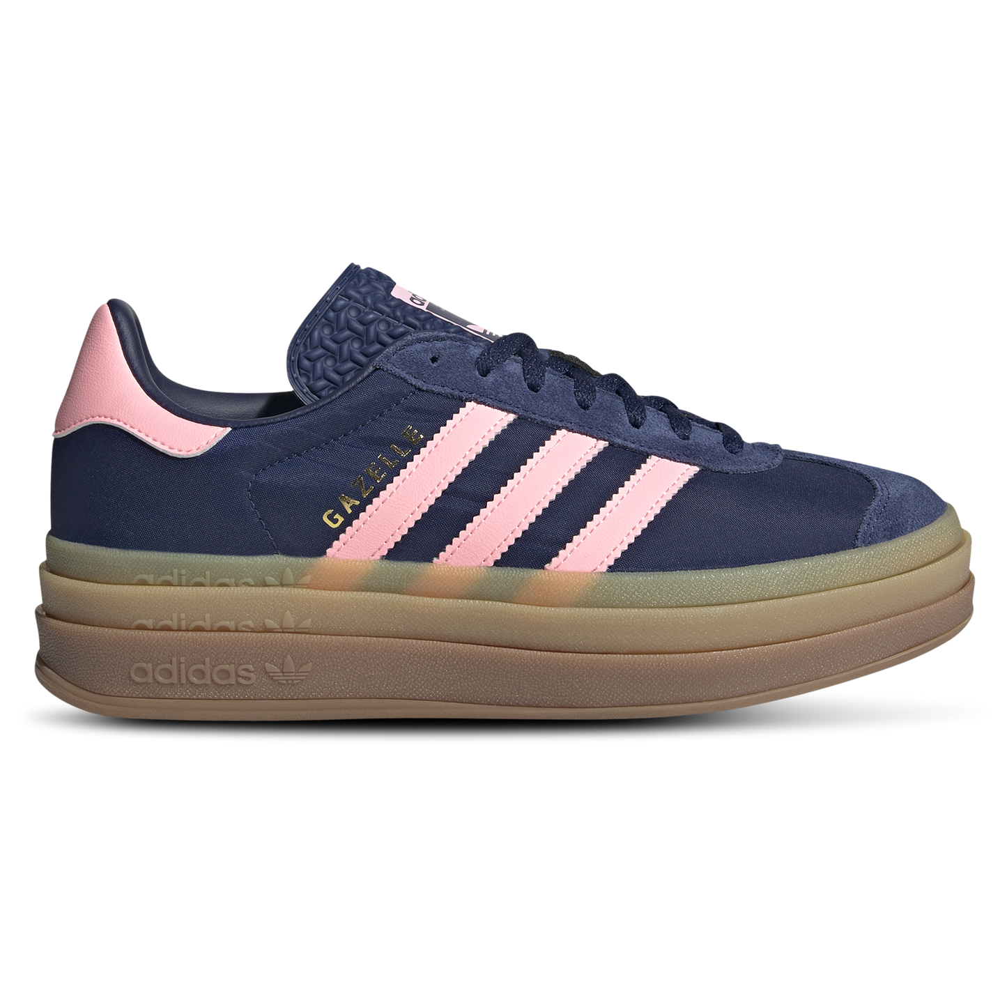 [IG4390] Womens adidas Gazelle Bold 'Dark Blue Pink Spark'