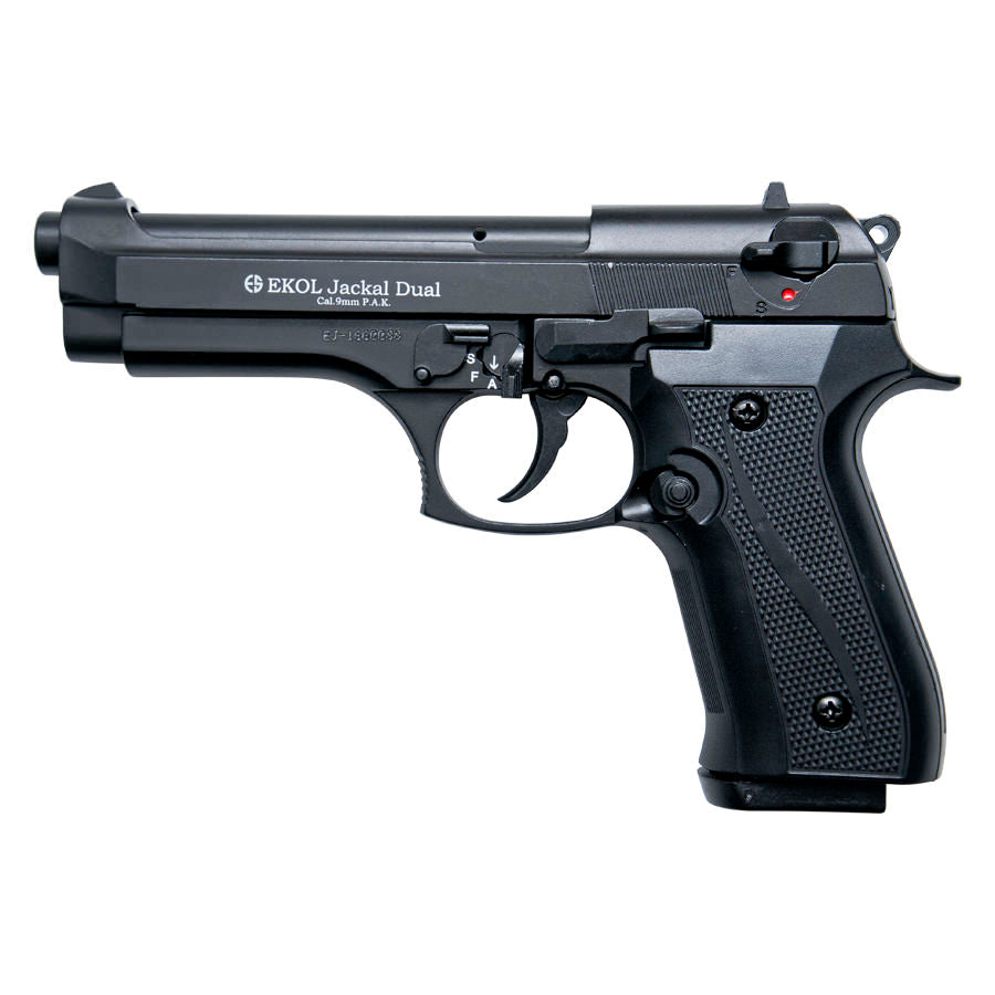 Jackal Full Automatic Blank Firing Machine Gun Black Finish - TOPHATTER'S ARMORY DEALS