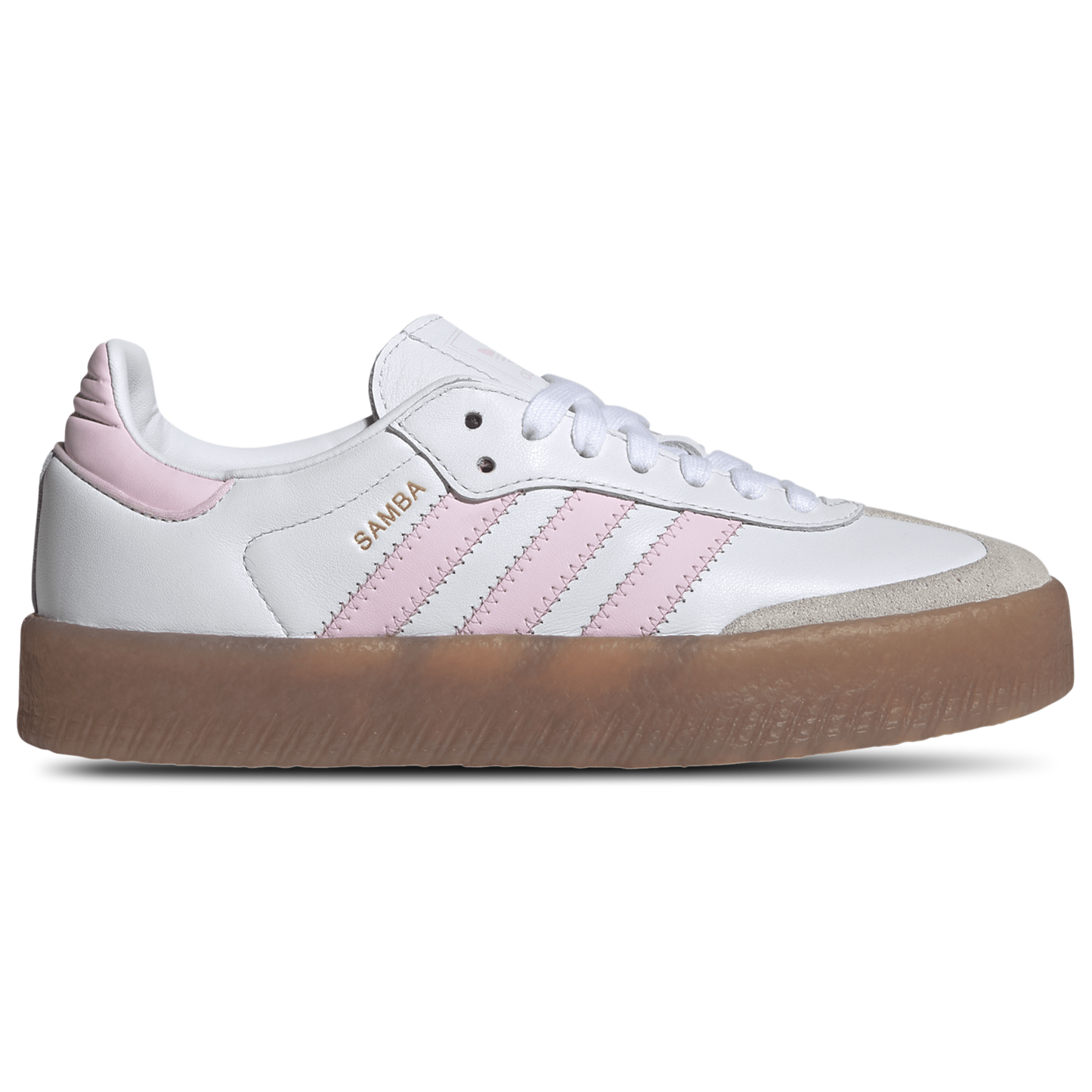 [JQ1237] Youth adidas Sambae 'Cloud White Clear Pink Gold Metallic'