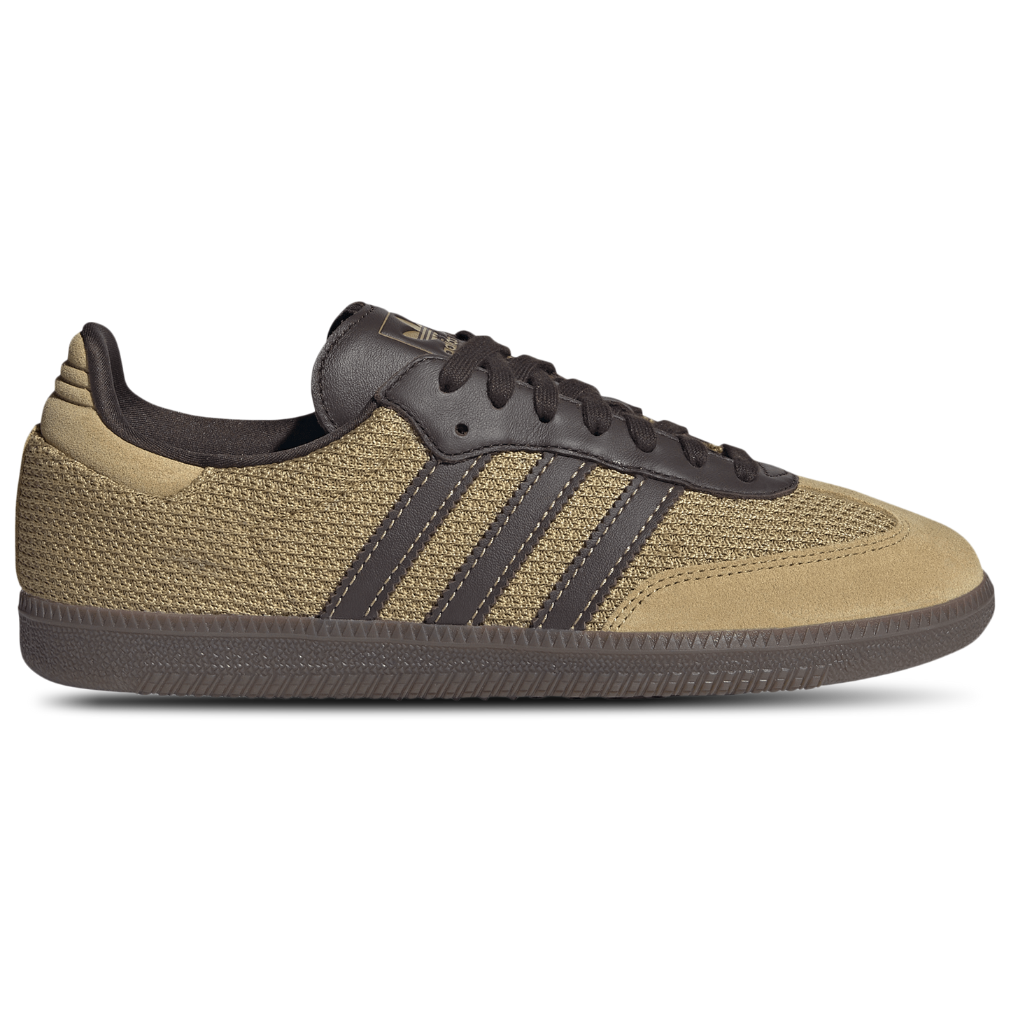 [jr0884] Mens adidas Samba OG 'golden Beige Dark Brown'