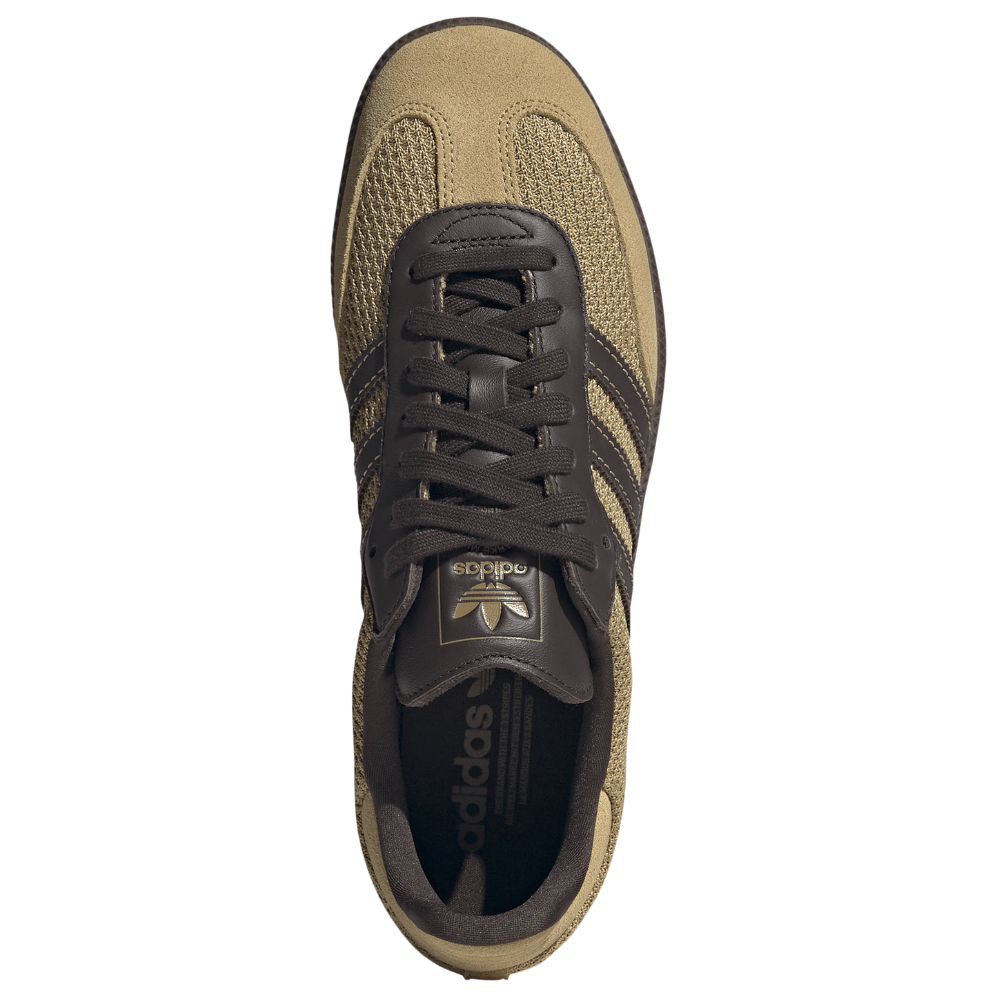 [jr0884] Mens adidas Samba OG 'golden Beige Dark Brown'