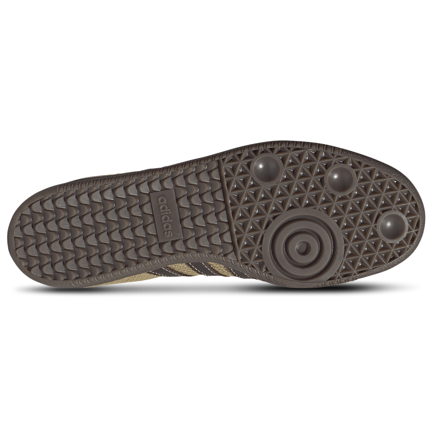 [jr0884] Mens adidas Samba OG 'golden Beige Dark Brown'
