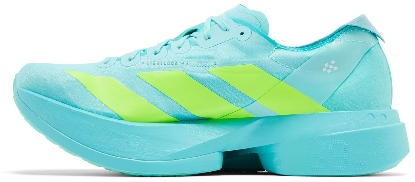 [JR1251] Mens adidas Adizero Adios Pro 4 'Flash Aqua Lucid Lemon'