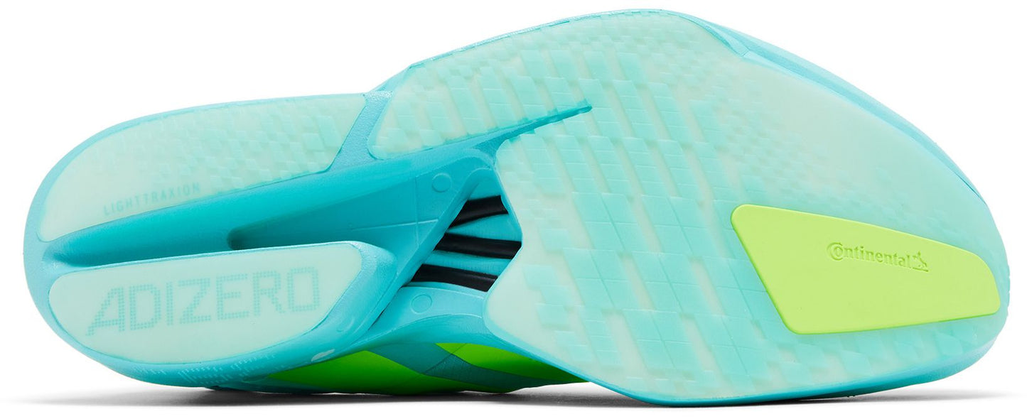 [JR1251] Mens adidas Adizero Adios Pro 4 'Flash Aqua Lucid Lemon'