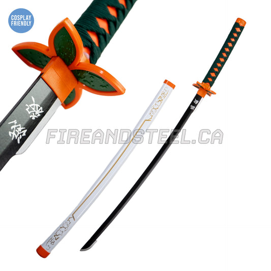 Shinobu Kocho's Lavender-Blue Nichirin Katana (Wood)