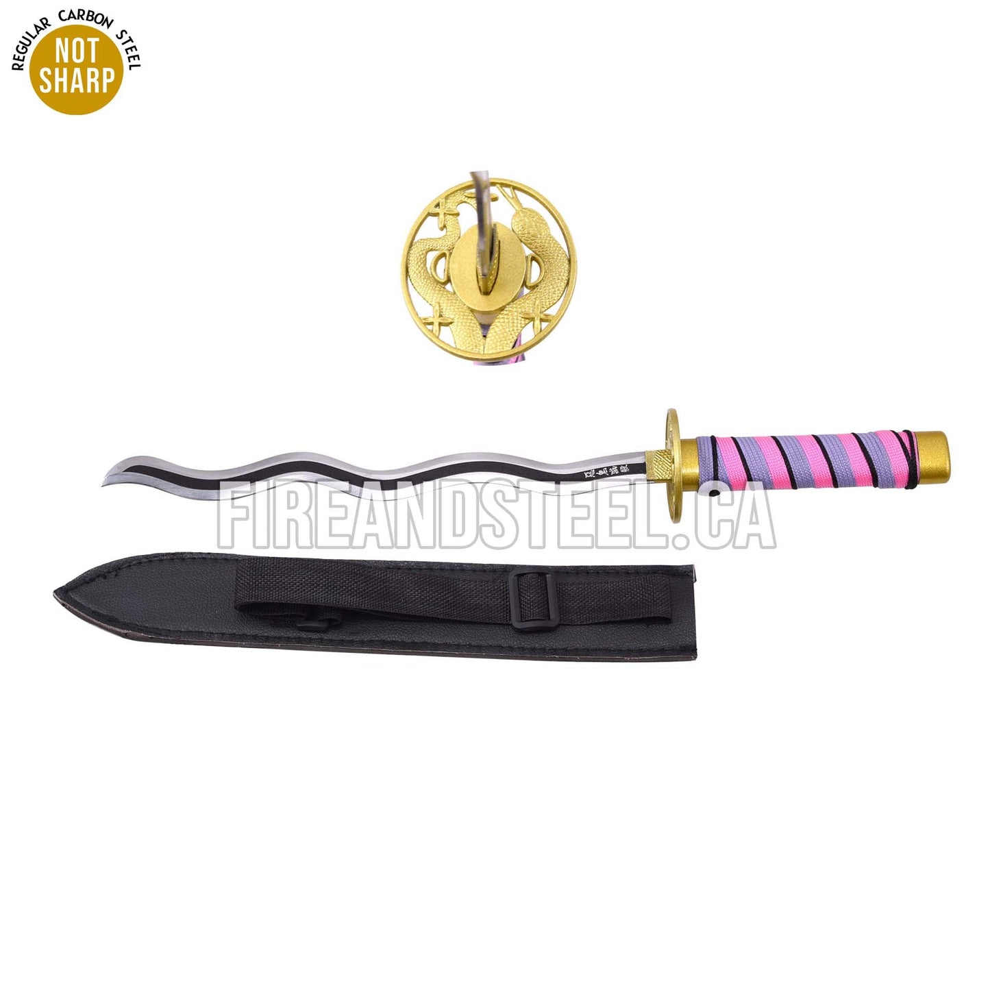 Obanai Iguro's Twisted Lavender Nichirin Miniature Katana