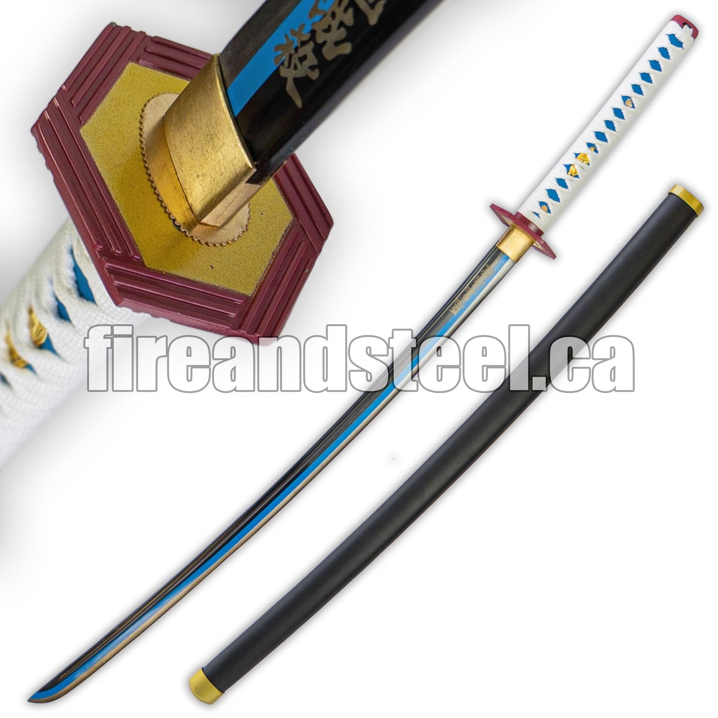 Giyu Tomioka's Blue Nichirin Katana (Battle Ready)