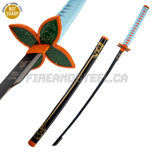 Shinobu Kocho's Lavender-Blue Nichirin Katana