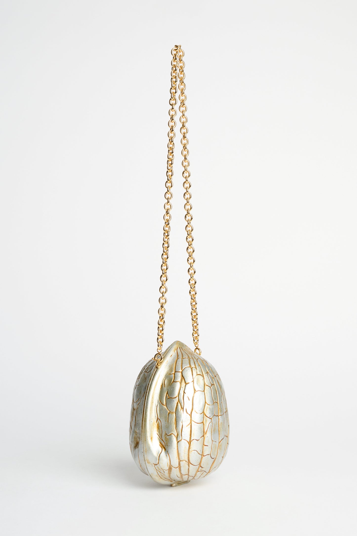 JW Anderson Walnut Clutch Aged Gold