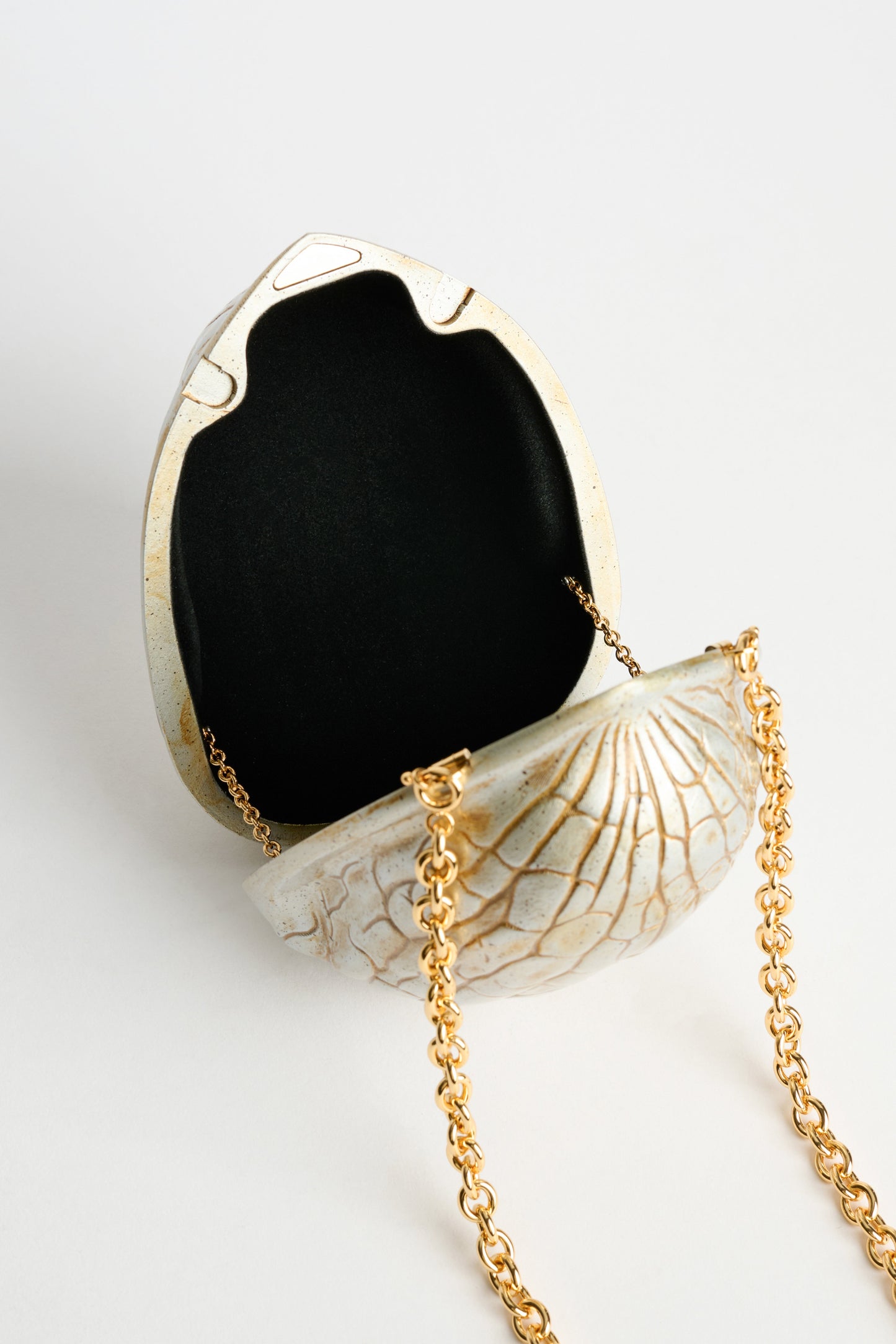 JW Anderson Walnut Clutch Aged Gold