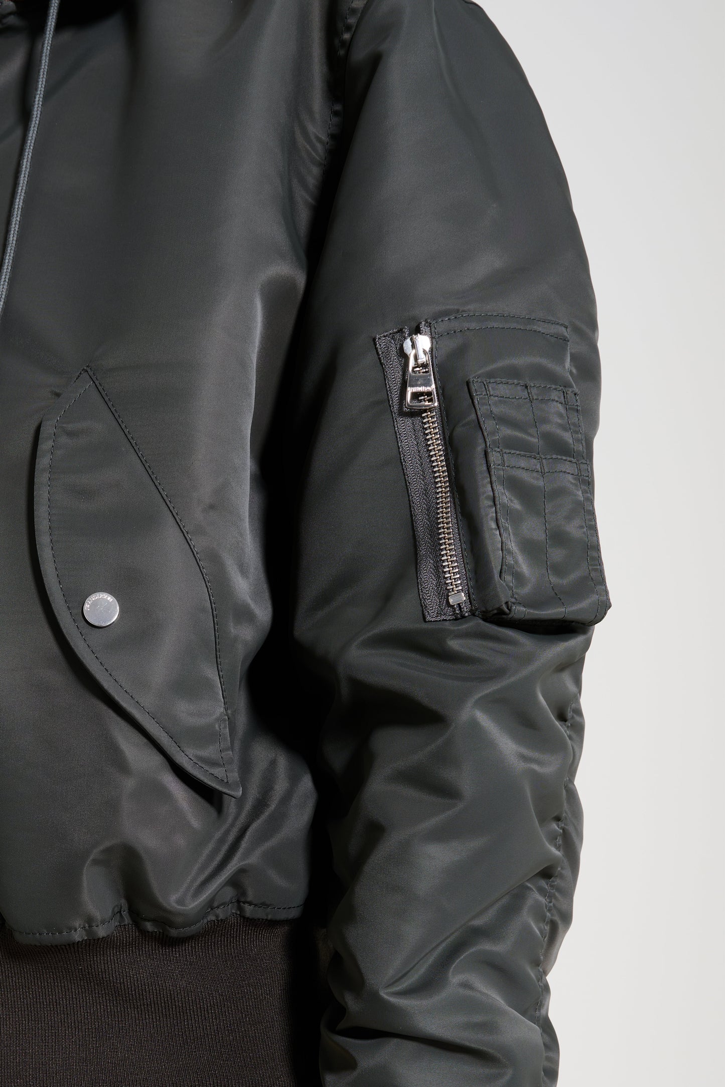 JW Anderson Hooded Bomber Jacket Dark Khaki