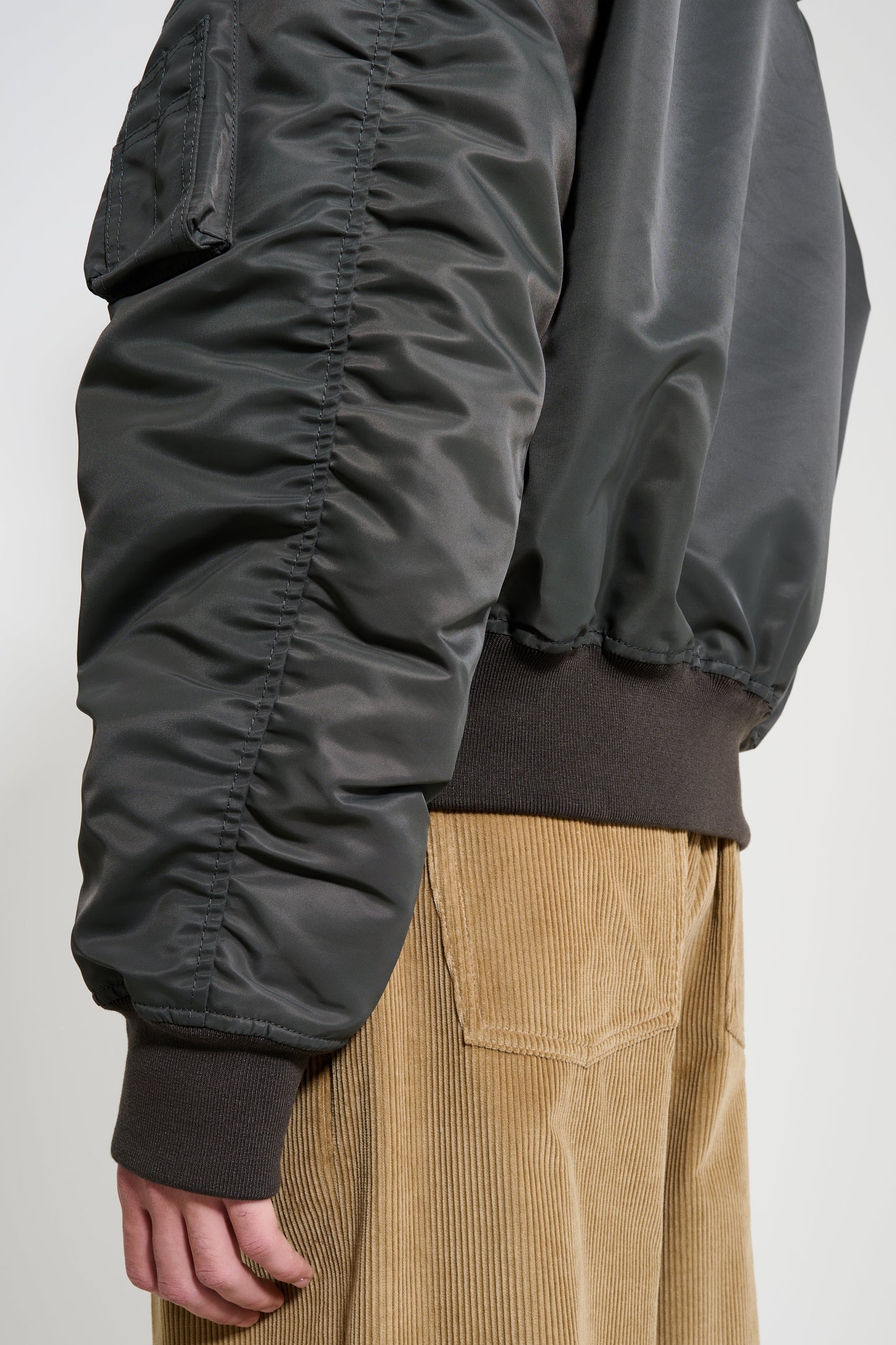 JW Anderson Hooded Bomber Jacket Dark Khaki