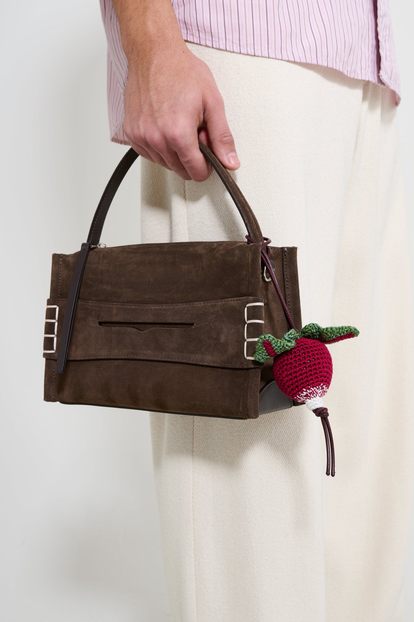 JW Anderson Radish Charm Burgundy