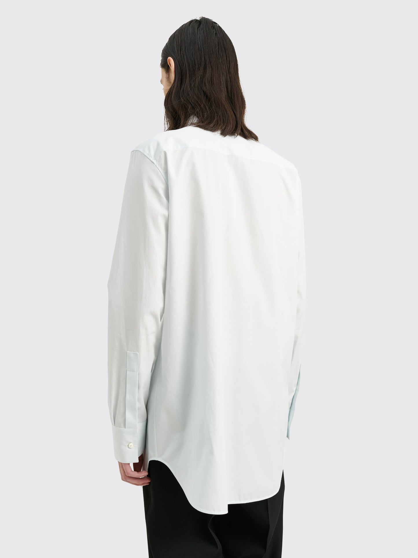 Jil Sander Organic Cotton Poplin Shirt Light Pastel Blue