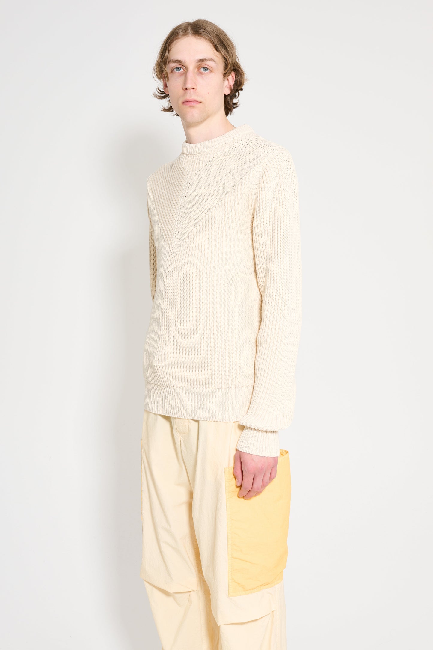 Jil Sander CN LS Jumper Chalk