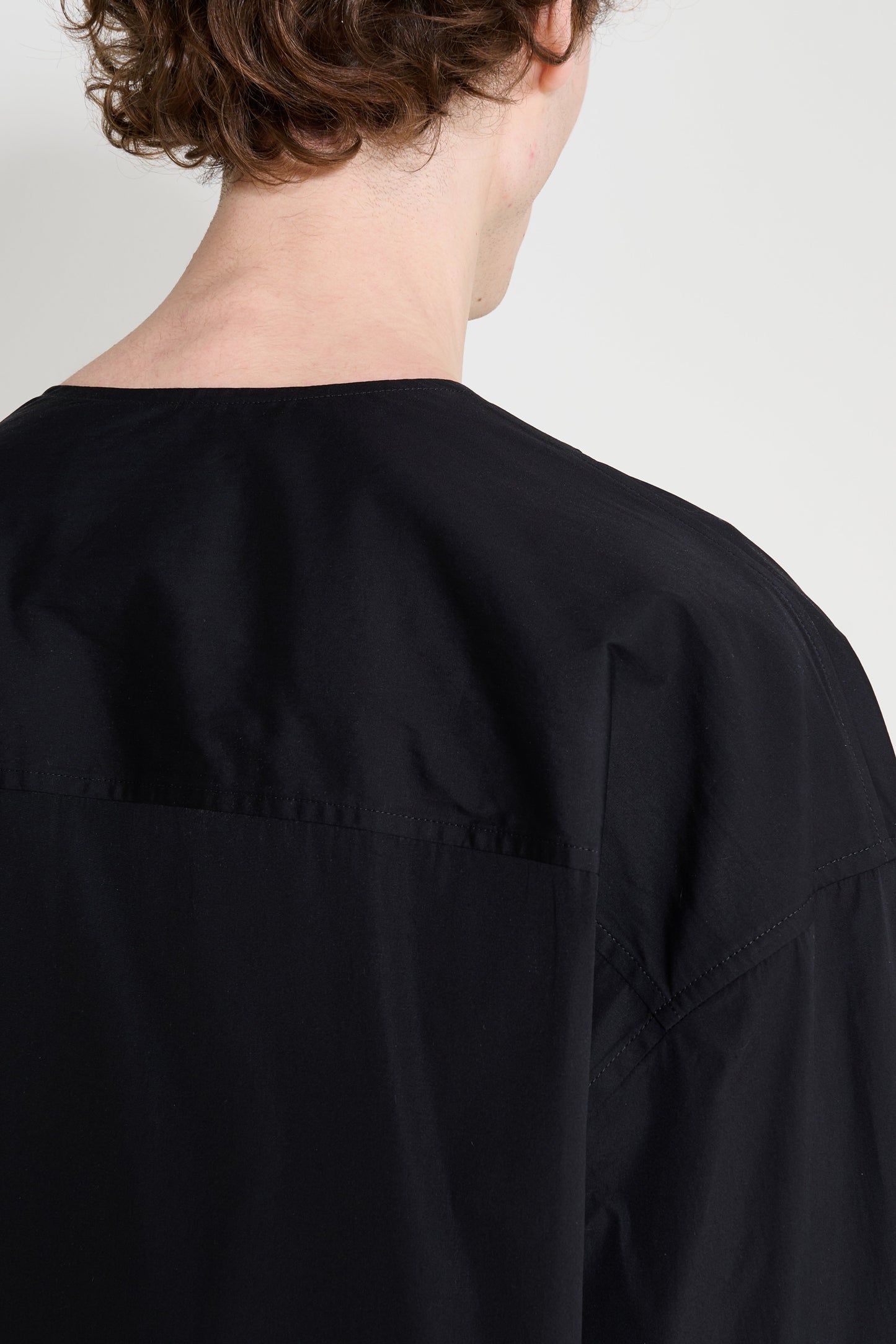 Jil Sander+ Collarless Shirt Black