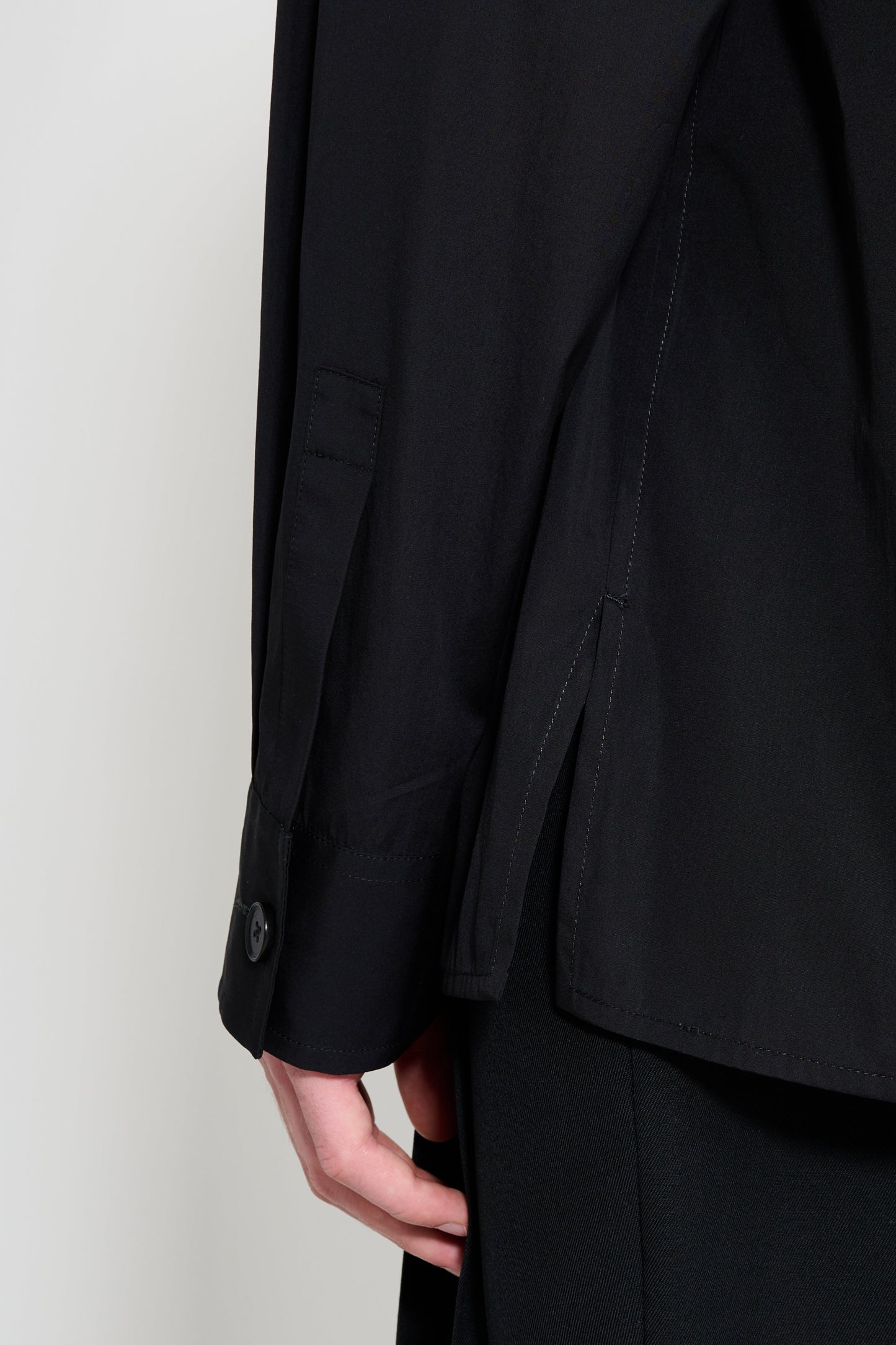 Jil Sander+ Collarless Shirt Black