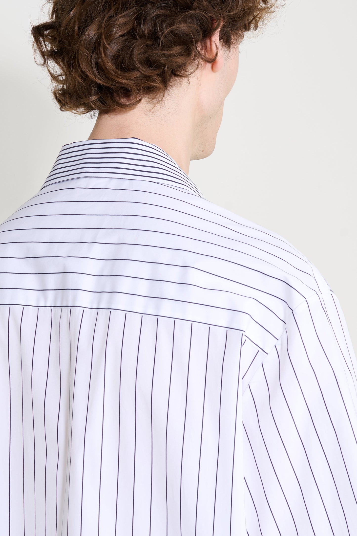 Jil Sander Short Sleeve Stripe Shirt White / Black