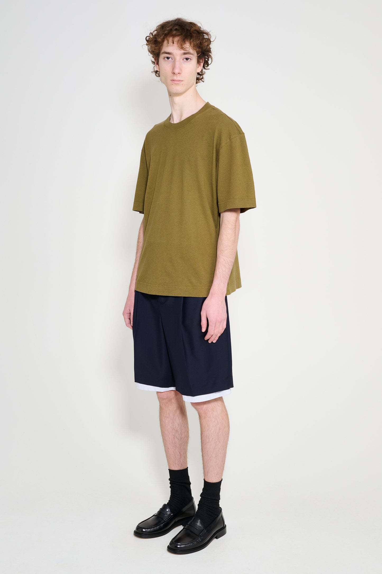 Jil Sander Wide Shorts Navy