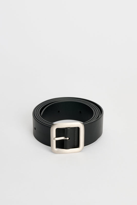 Jil Sander Flat Square Belt Black