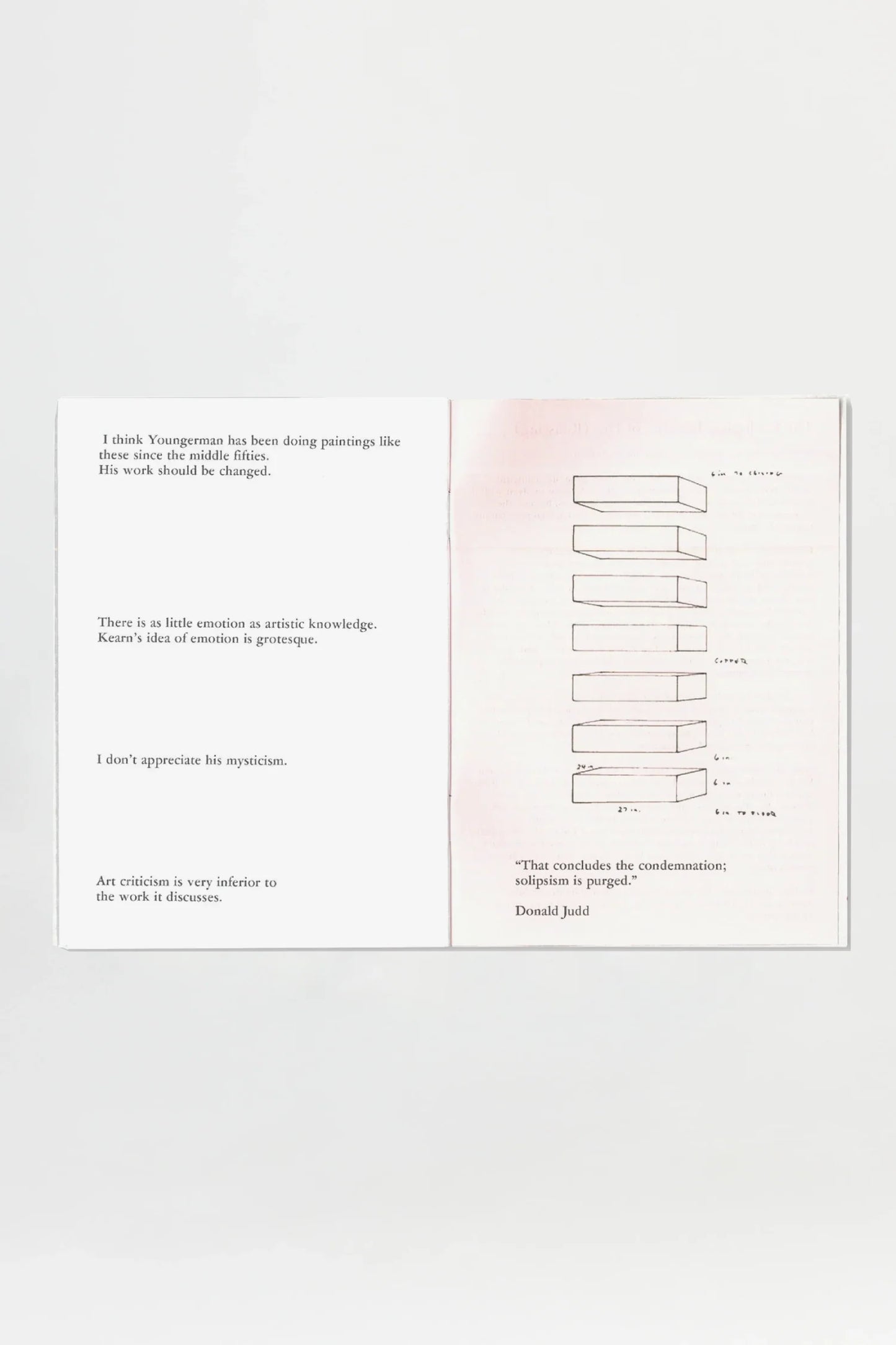 Donald Judd Review Insults 1959-1975