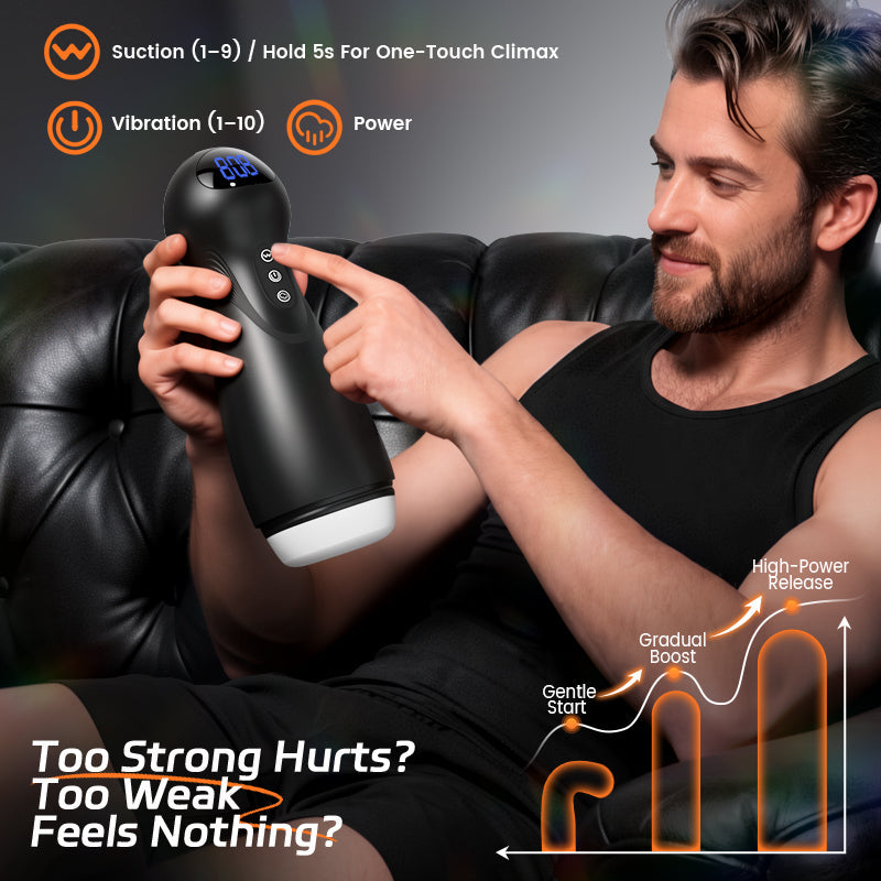 SolaceX - Intense Suction & Vibration Pleasure Male Stroker Masturbator