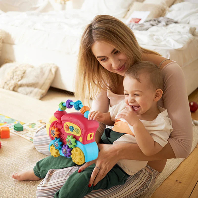 Kids Musical Train Toy for Toddlers with Lights and Sounds