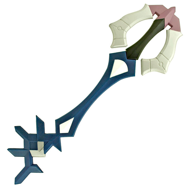 36.5" Video Game Fantasy Blue Key Foam Cosplay Sword