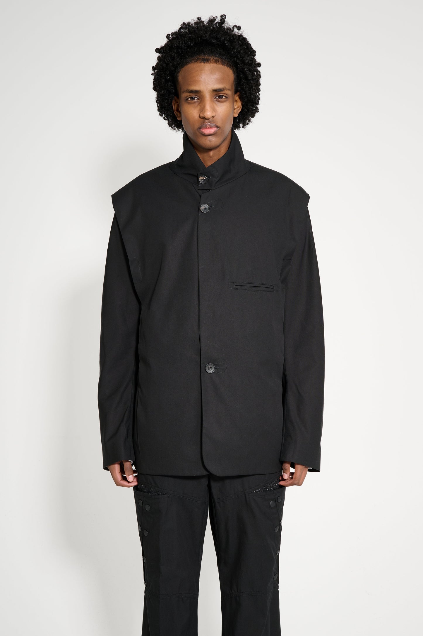 Kiko Kostadinov Navin K-Dart Blazer Black Sable