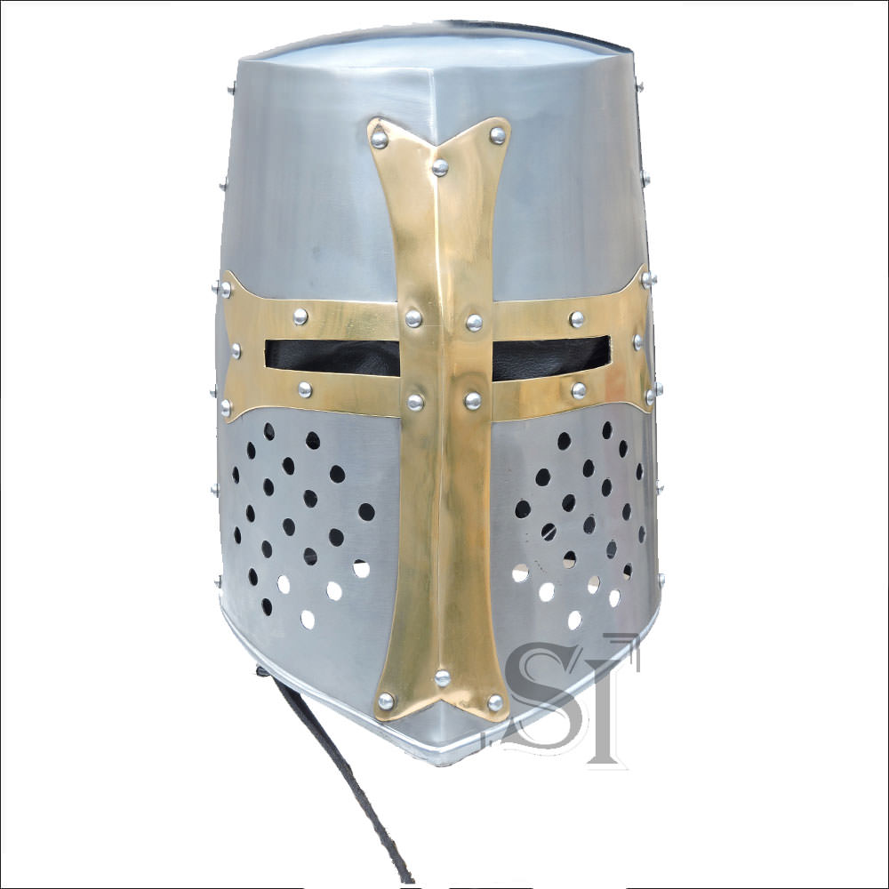 Brass Crusader Great Knights Helmet