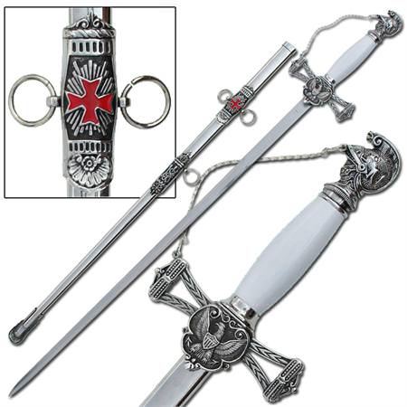 Knights of St. John Masons Sword Silver