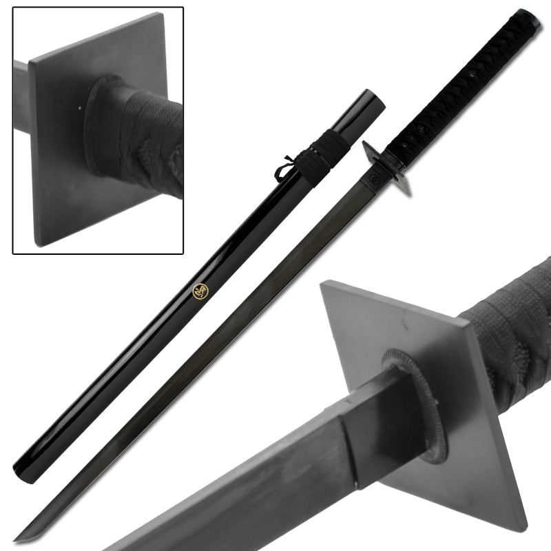 Koga Black Blade Full Tang Ninja Sword