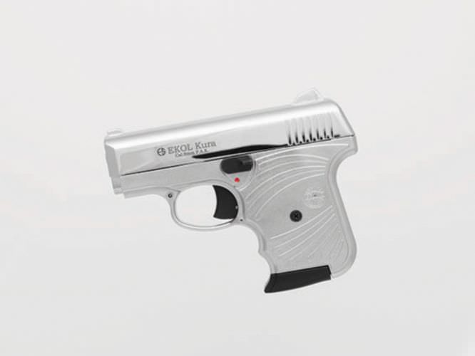 Kura Compact Blank Firing 8MM Gun Chrome Finish Starter Pistol - TOPHATTER'S ARMORY DEALS