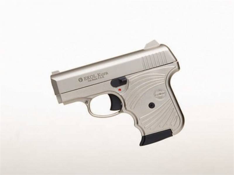 Kura Compact Blank Firing 8MM Gun Satin Finish Starter Pistol