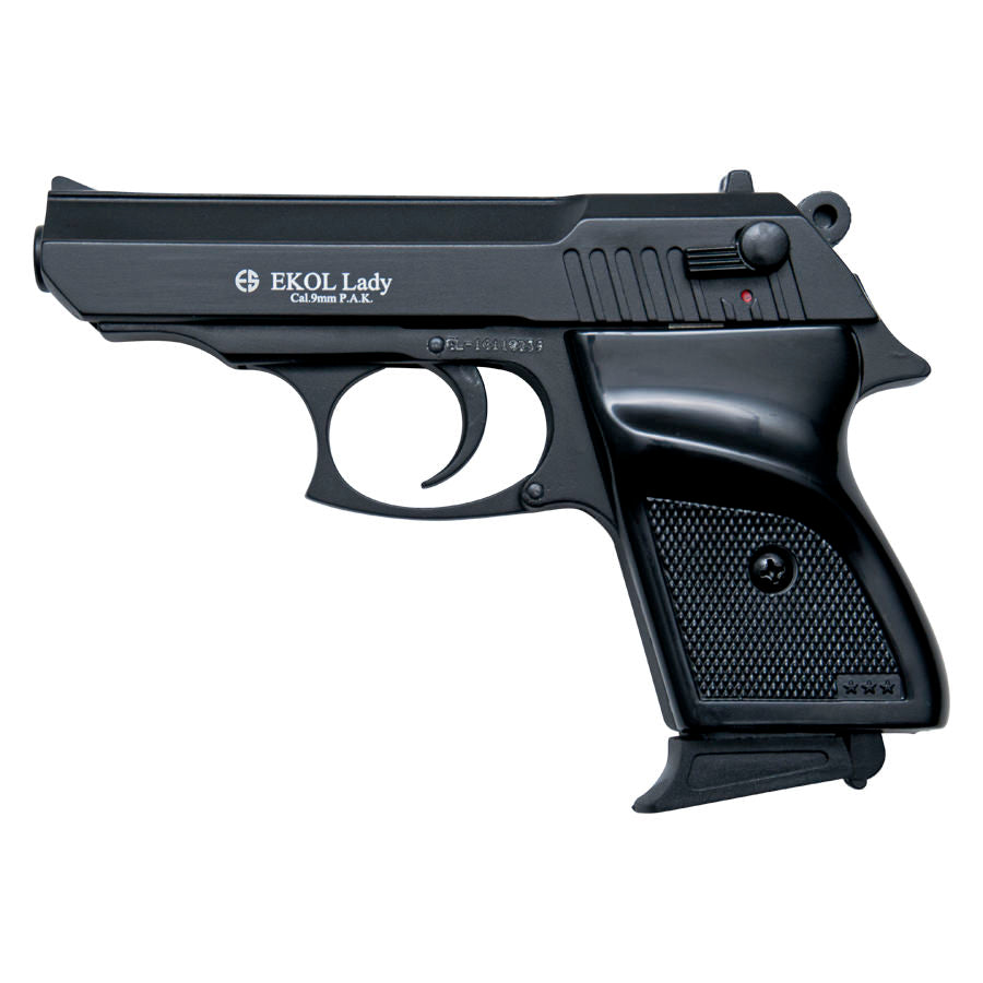 Combat Semi Automatic Blank Firing Pistol Black Finish