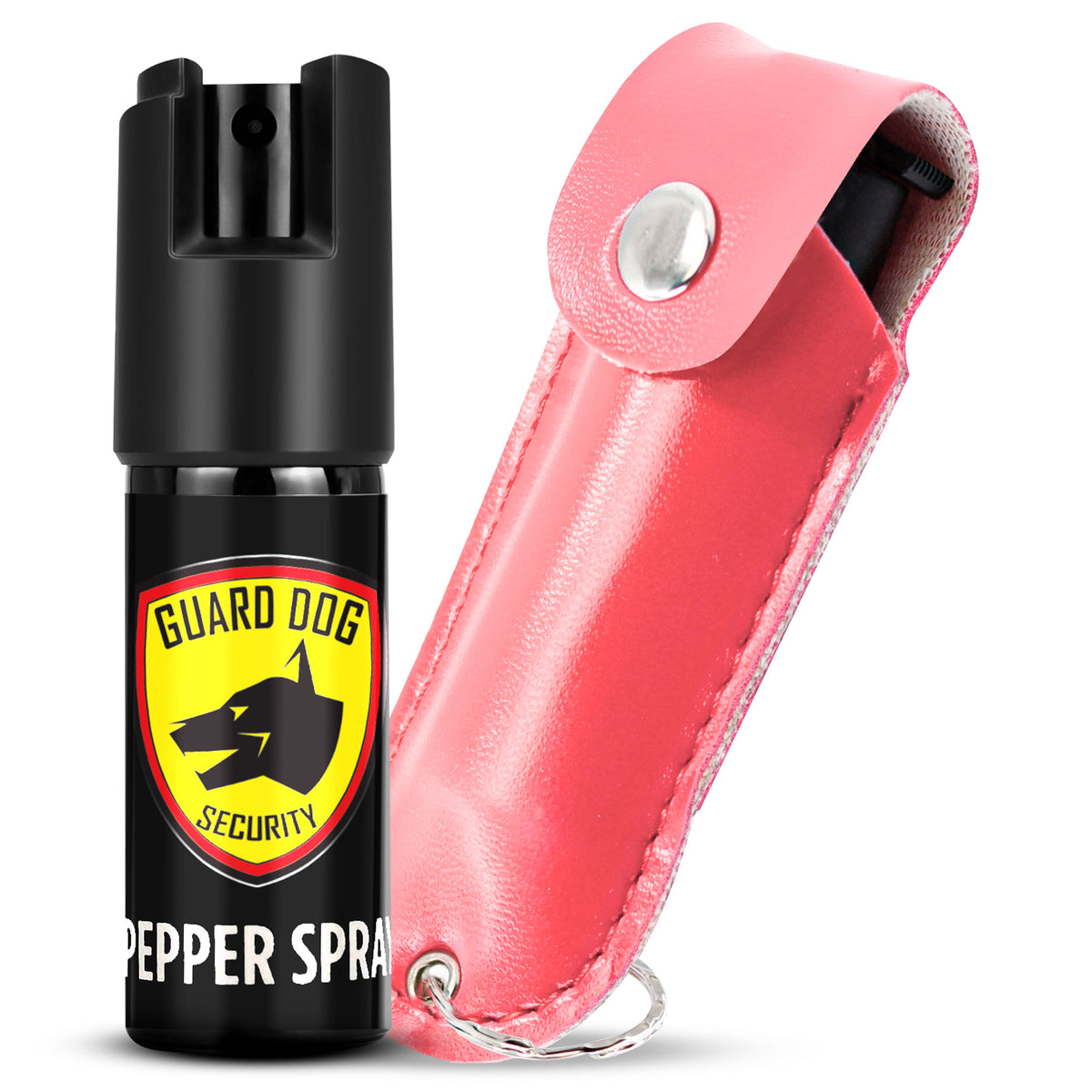 Light Pink Personal Defense Pepper Spray OC-18 1/2 oz  - Leather Case - TOPHATTER'S ARMORY DEALS