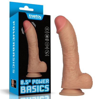 Power Basics 8.5 Inch USB Rechargeable Vibrating Dildo