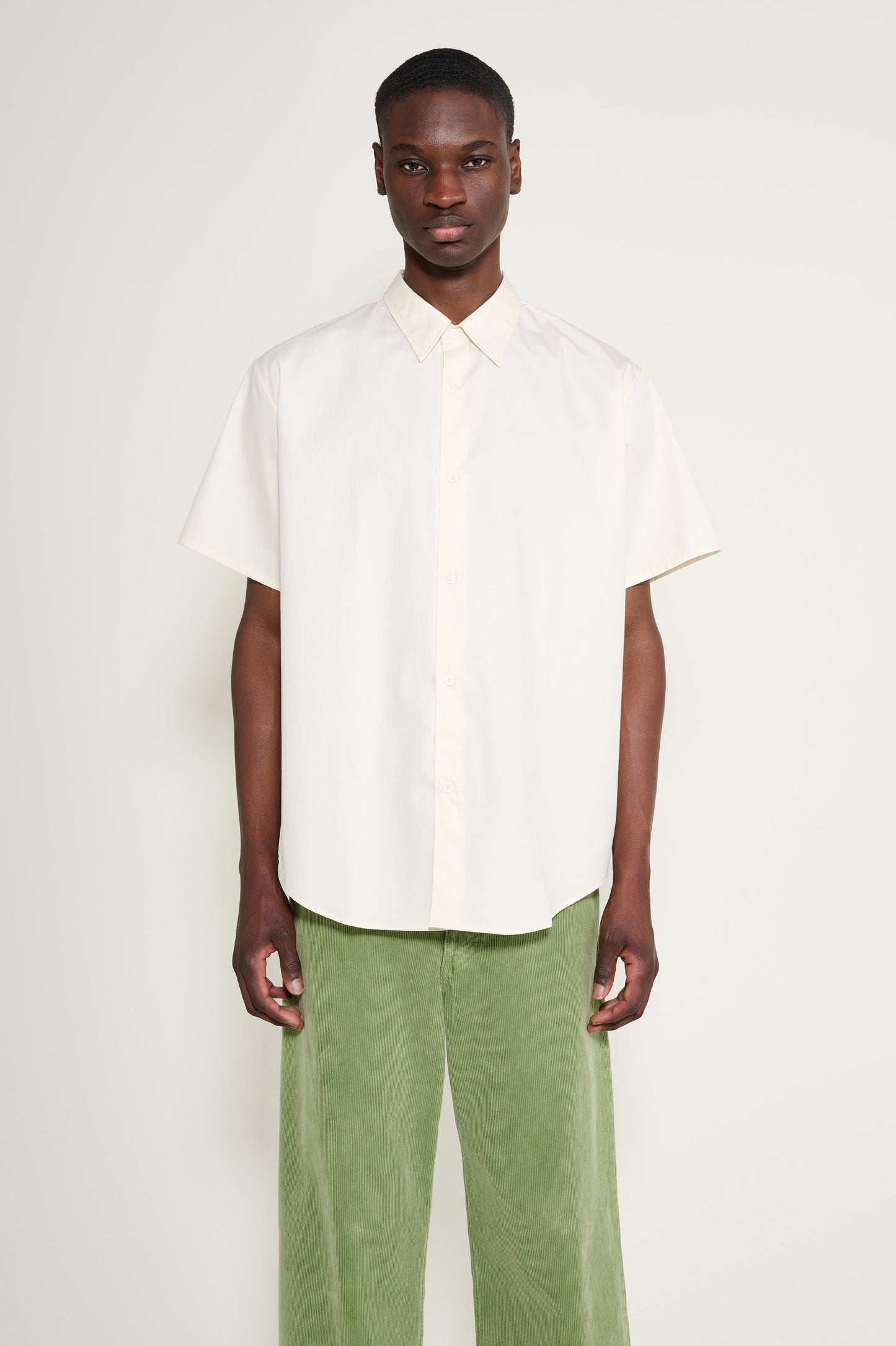 Lady White Co. Lynn Poplin S/S Shirt Almost Yellow