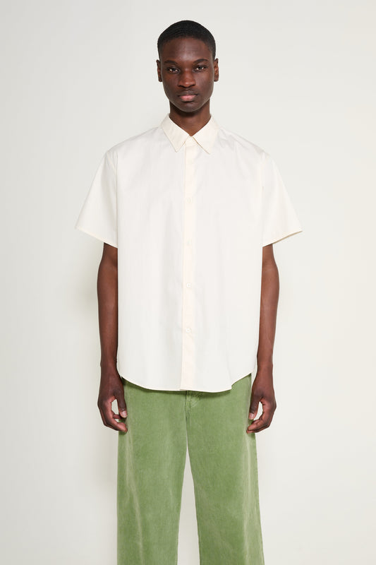 Lady White Co. Lynn Poplin S/S Shirt Almost Yellow